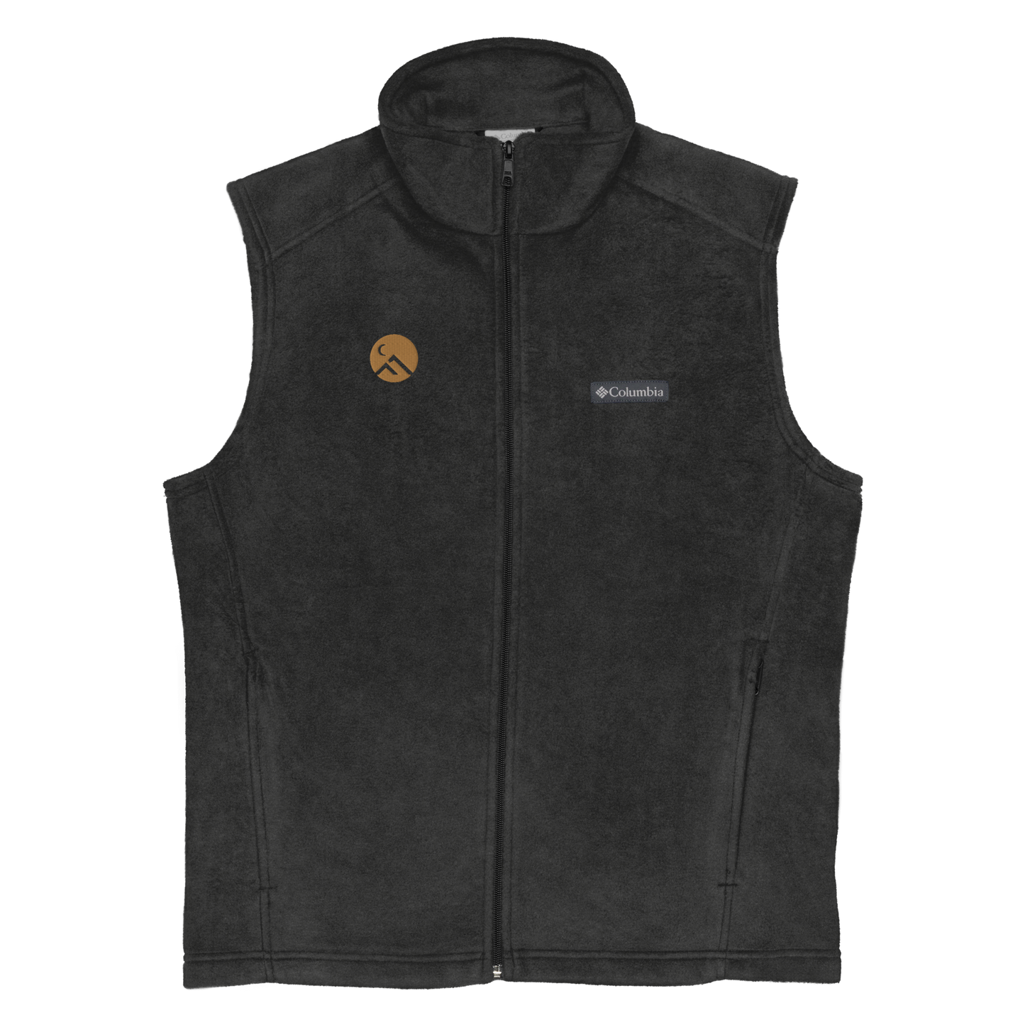 finespotted x columbia fleece vest